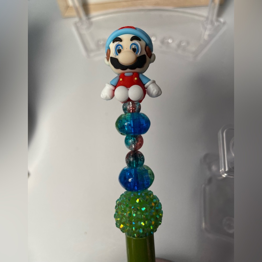 Nintendo super Mario beaded pen